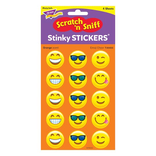 Trend Enterprises® Emoji Stinky Stickers®, 6 Packs of 60